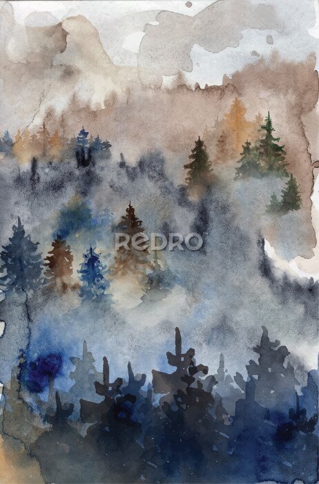 Bild Watercolor abstract texture Hand drawn backgriund