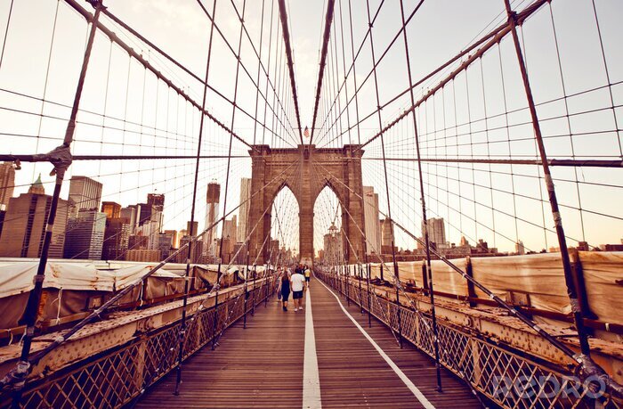 Bild Weg auf der Brücke in New York City