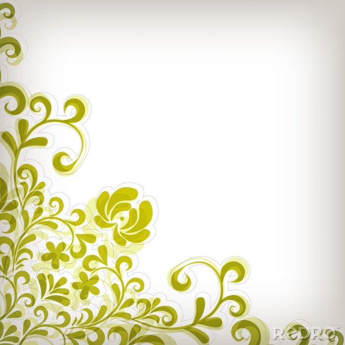 Bild Weiche grüne floral background