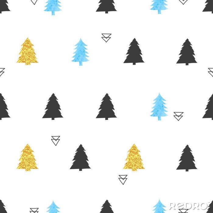 Bild Weihnachtsbäume in verschiedenen Farben