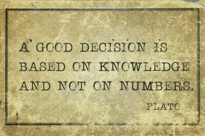 Weisheit über gute Entscheidungen