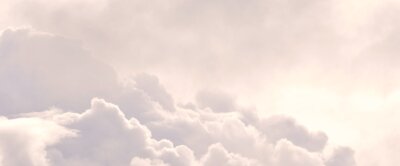 Fototapete Weiße Federwolken