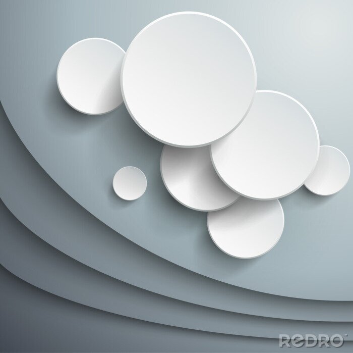 Bild Weiße Kreise 3D