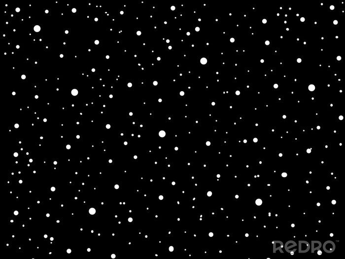 Bild Weiße Punkte von Sternen auf schwarzem Hintergrund