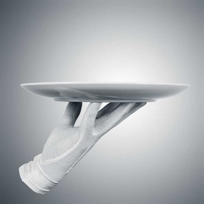 Bild Weißer Handschuh surrealistischer Stil