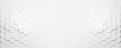 Weißer Hintergrund mit Waben