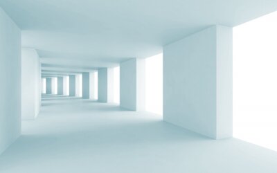 Weißer minimalistischer Tunnel