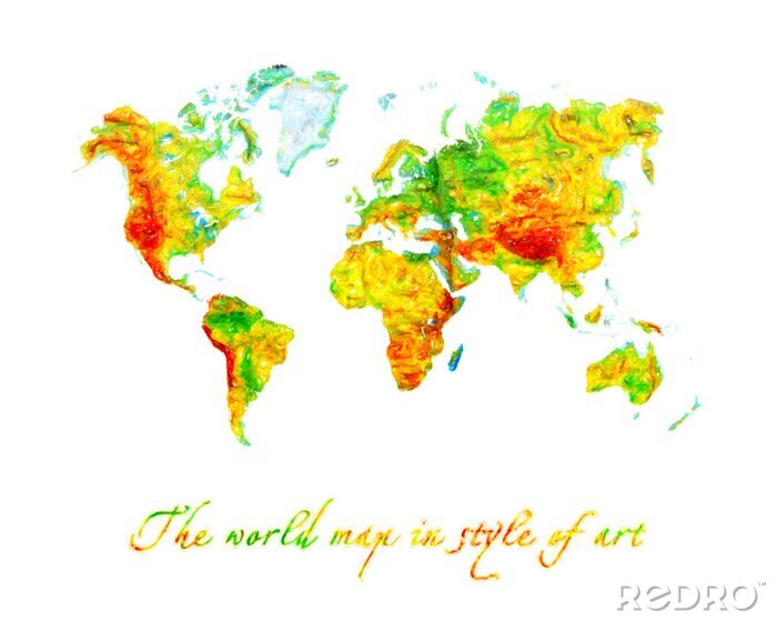 Bild Weltkarte geografisch