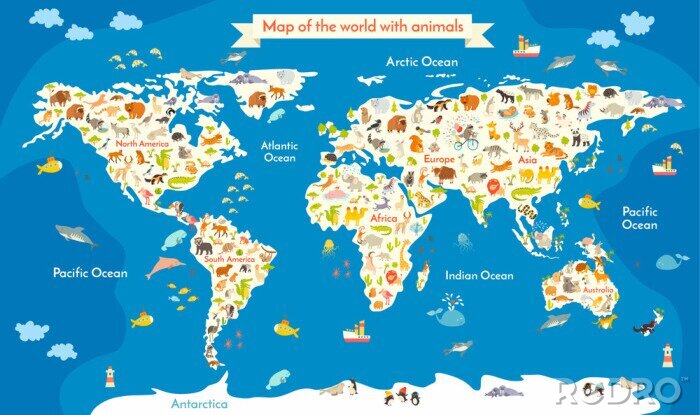 Bild Weltkarte Kinder