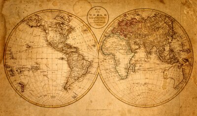 Weltkarte sehr alt