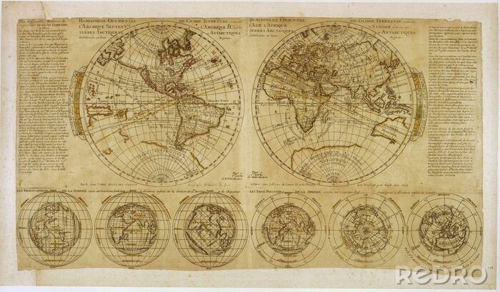 Bild Weltkarten Vintage