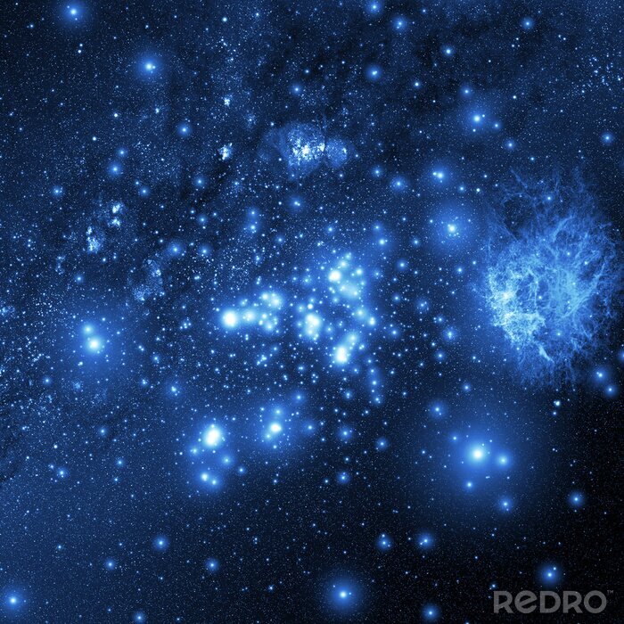 Bild Weltraum in blauen Nuancen