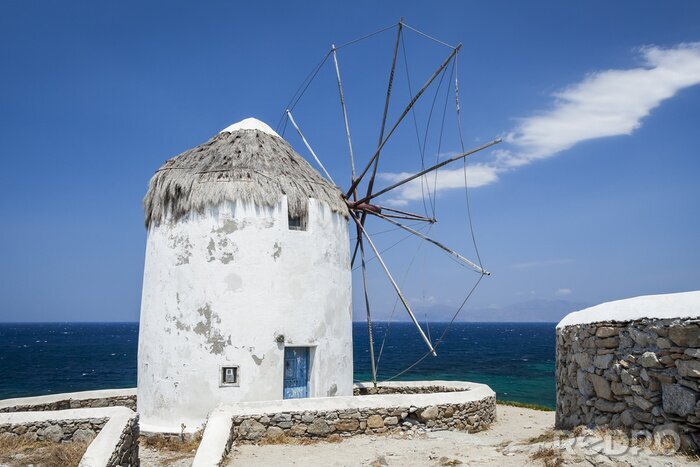 Bild Windmühle im sonnigen Griechenland