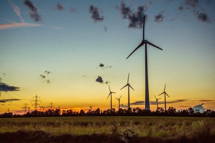 Bild Windräder und Panorama
