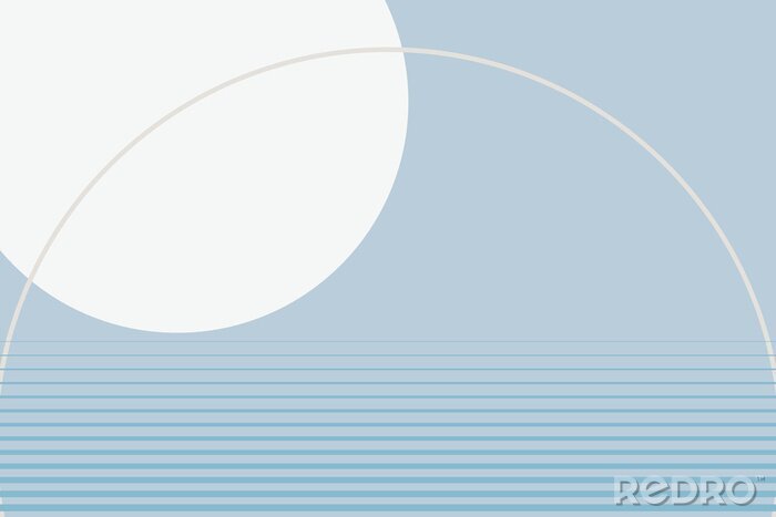 Bild Winter blue aesthetic background in geometric minimal style