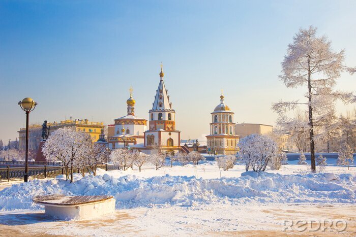 Bild Winter im russischen Dorf