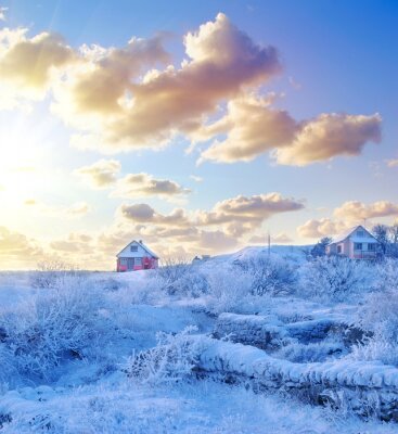 Bild Winterlandschaft im idyllischen Stil