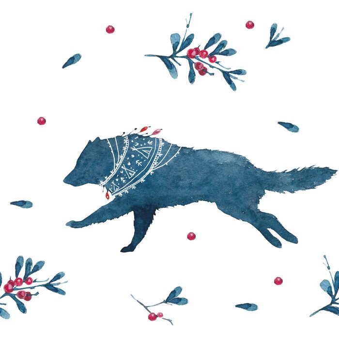 Bild Wolf im skandinavischen Stil