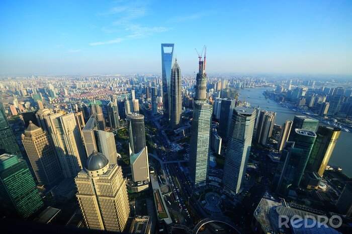 Bild Wolkenkratzer in der Skyline von Shanghai