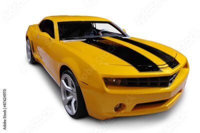 Bild Yellow American Sports Car