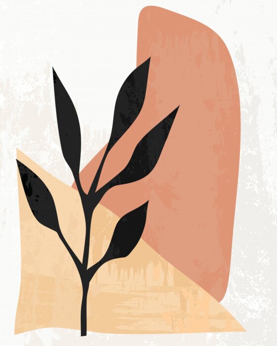 Bild Zarte Pflanze im skandinavischen Stil