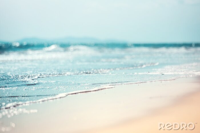 Bild Zarte Wellen und Meeresküste Nahaufnahme