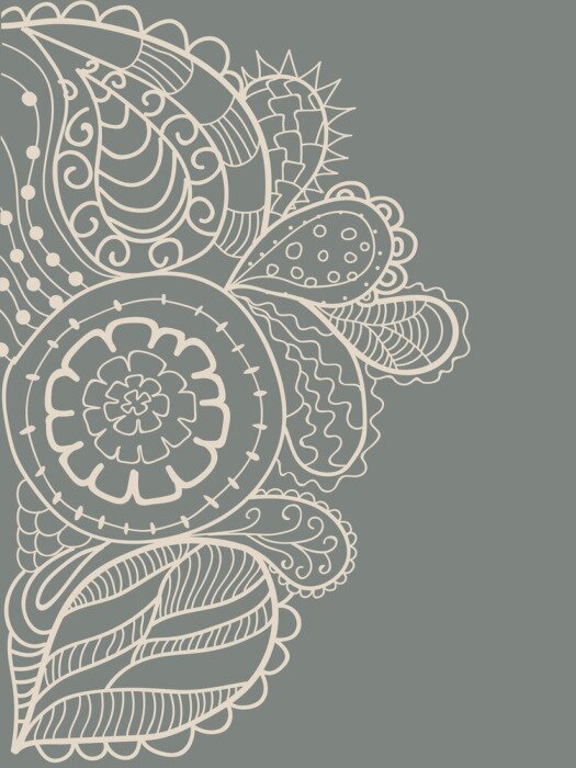 Bild Zartes florales Ornament