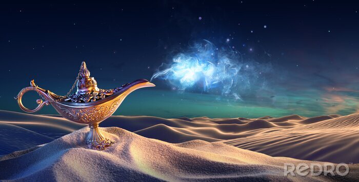 Bild Zauberlampe in der Wüste