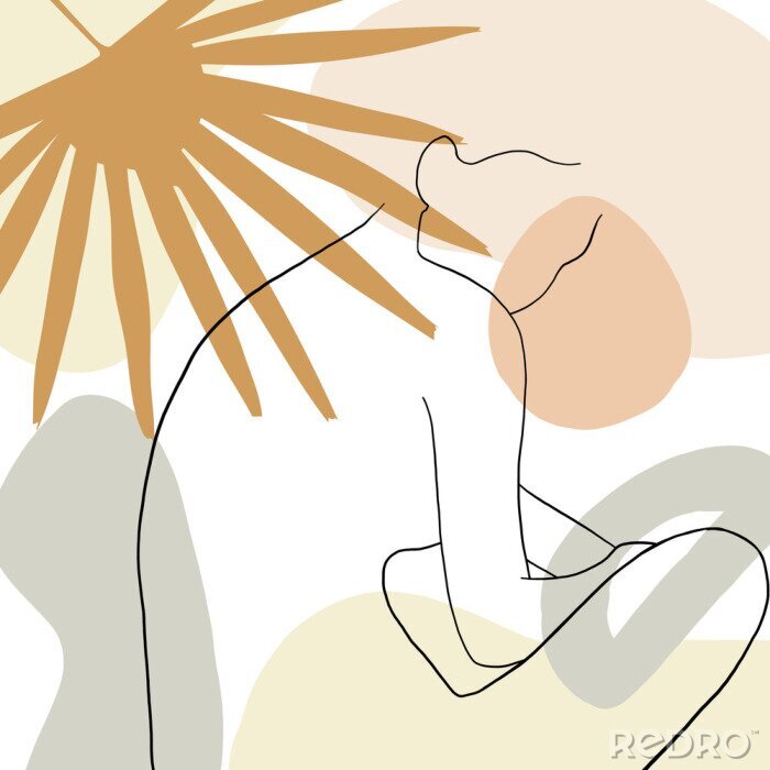 Bild Zeichnung des Gesichts einer Frau