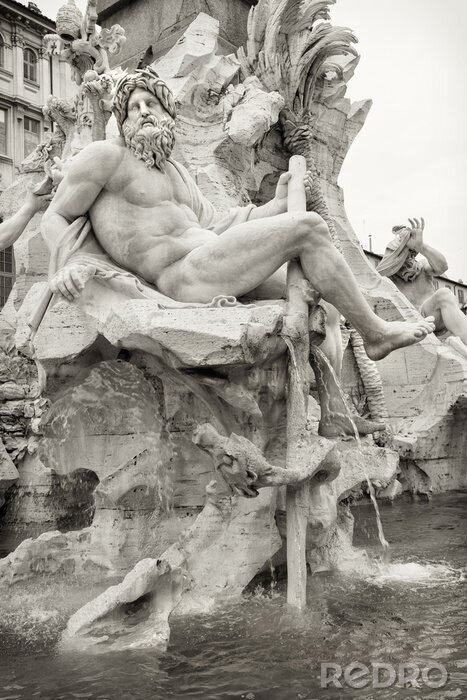 Bild Zeus und der Vier-Flüsse-Brunnen in Rom