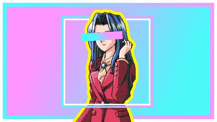 Bild Zine anime japanese girl with censored eyes