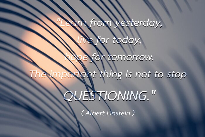 Bild Zitat Albert Einstein über die Sonne