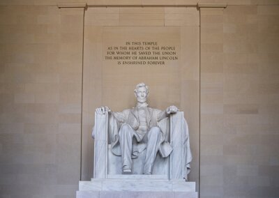 Bild Zitat auf Lincoln Memorial