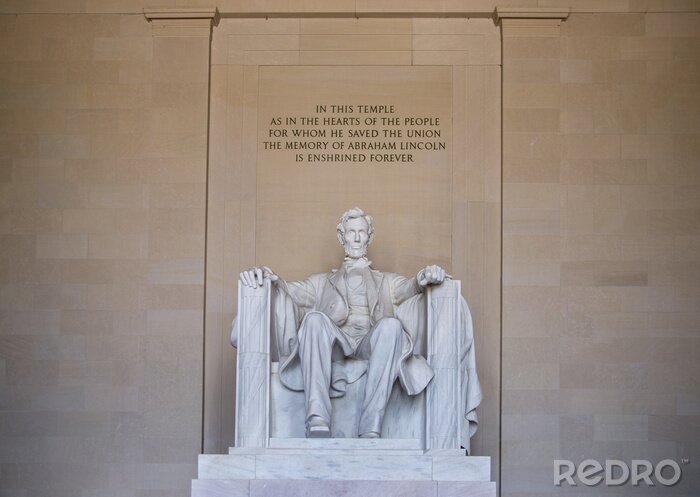 Bild Zitat auf Lincoln Memorial