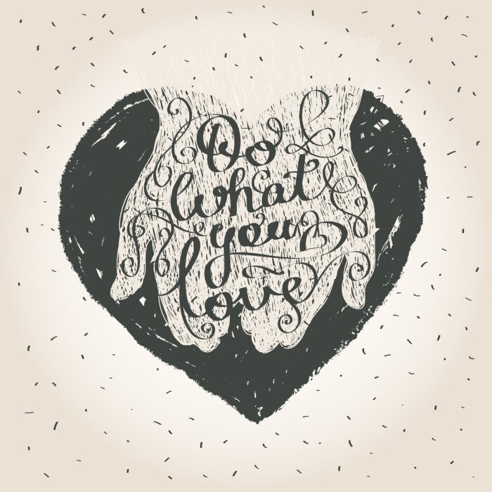 Bild Zitat im Herzen