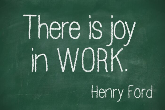 Bild Zitat über Arbeit