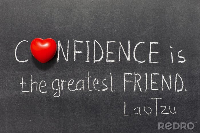 Bild Zitat über Selbstvertrauen
