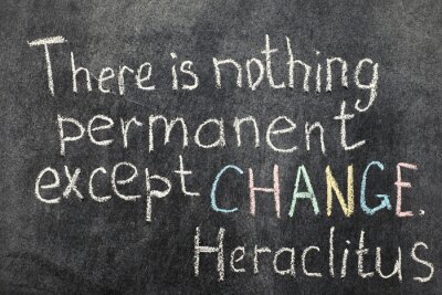 Bild Zitat  über Veränderung