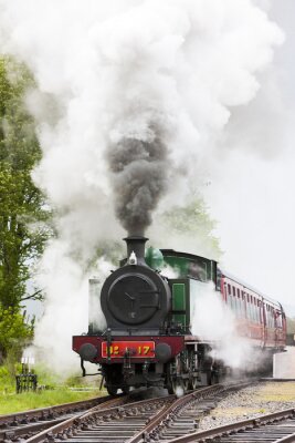 Bild Zug- und Dampfwolken