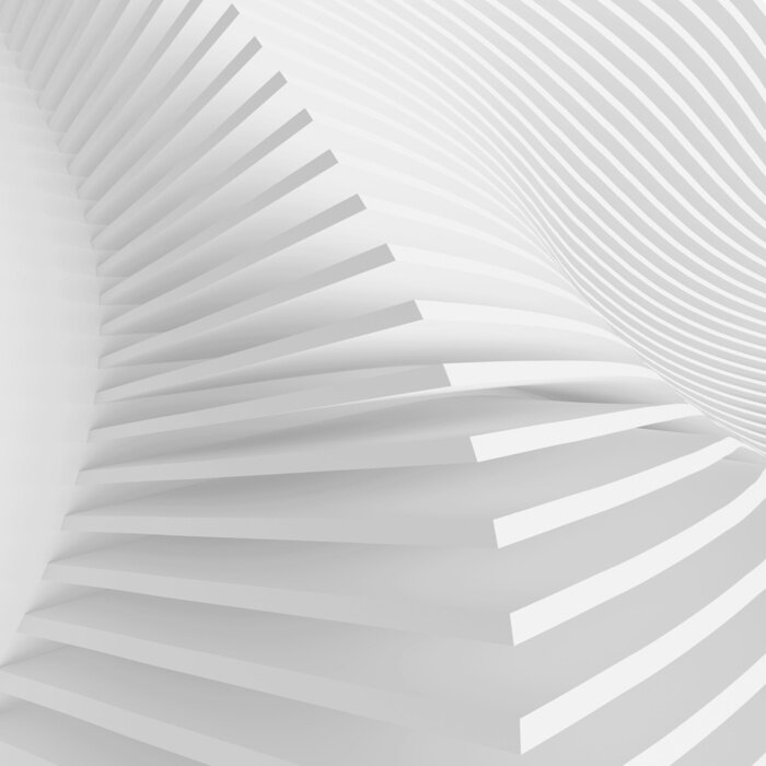 Fototapete 3D Abstrakte Treppe