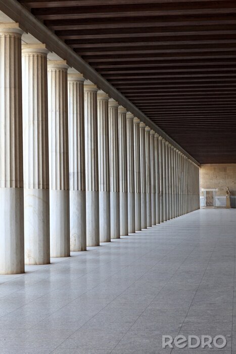 Fototapete 3D Architektur mit Säulen