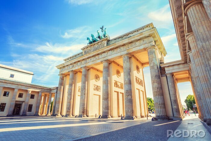 Fototapete 3D Berlin und Brandenburger Tor
