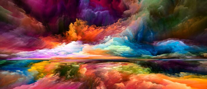 Fototapete 3D Farbtextur