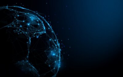 Fototapete 3D-Fußball