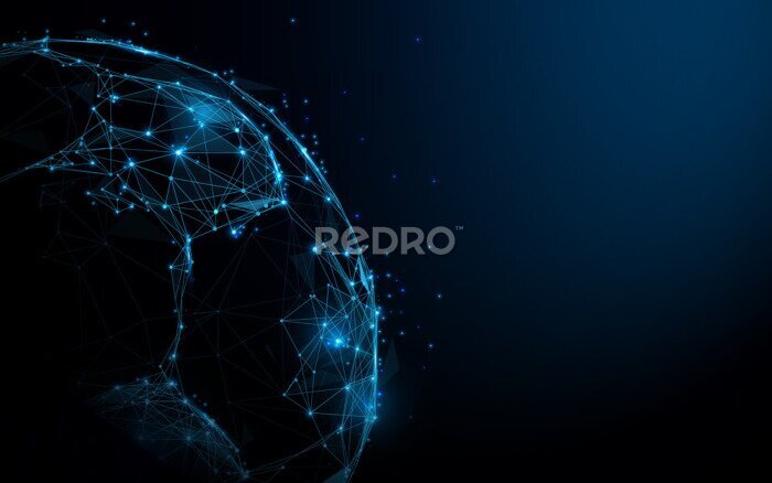 Fototapete 3D-Fußball