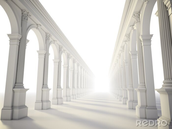 Fototapete 3D grafische Architektur