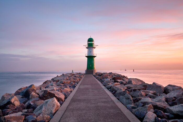 Fototapete 3D Meer am Morgen