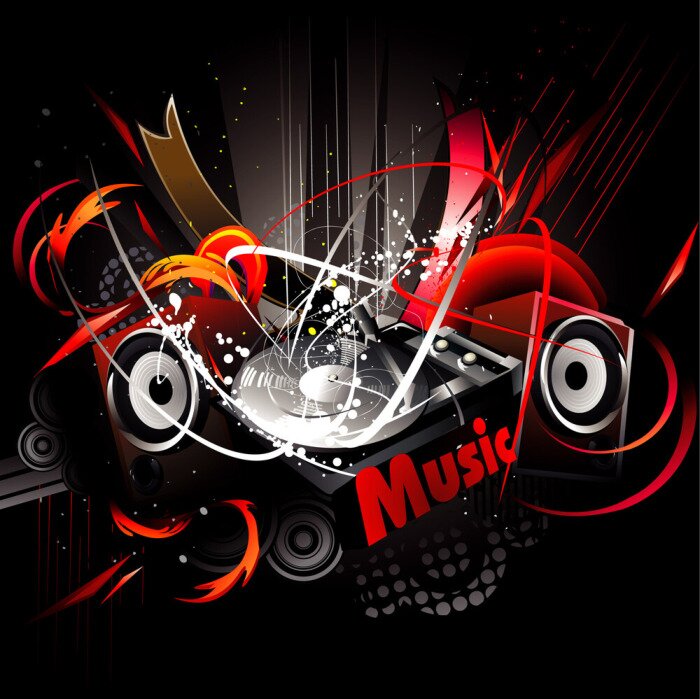 Fototapete 3D moderne Musik