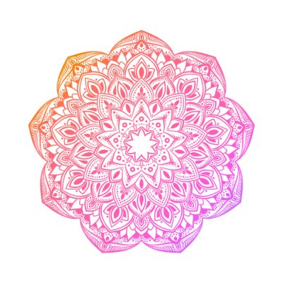 3d Orientalisch farbiges Mandala