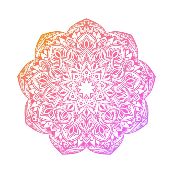 Fototapete 3d Orientalisch farbiges Mandala